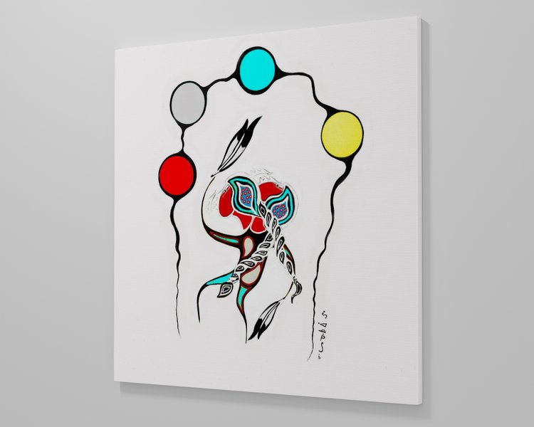 Powwow Dancer canvas unframed