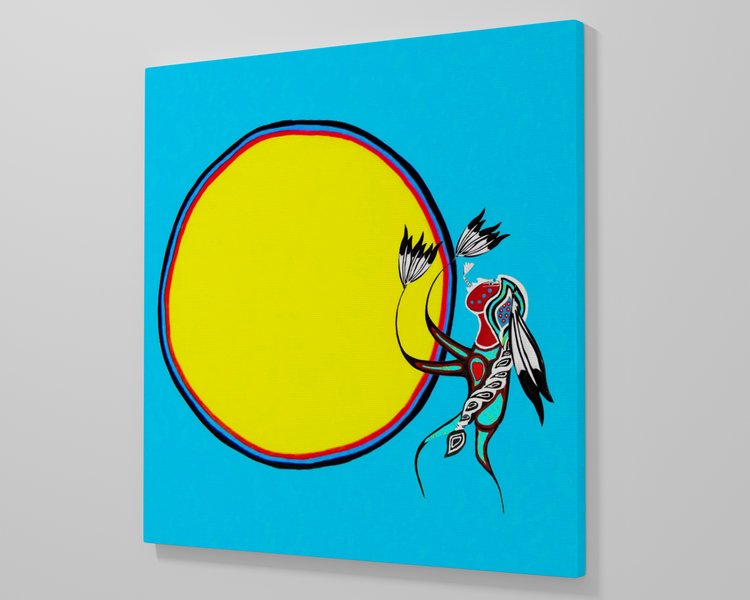 Sun Dancer canvas print on wall