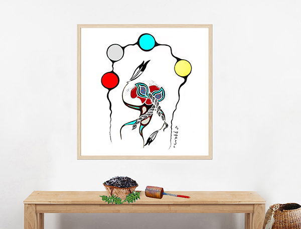 Powwow Dancer canvas print