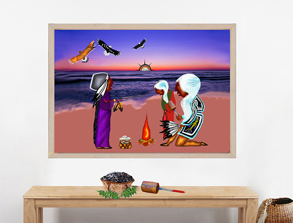 Dawn of the Three Fires canvas print